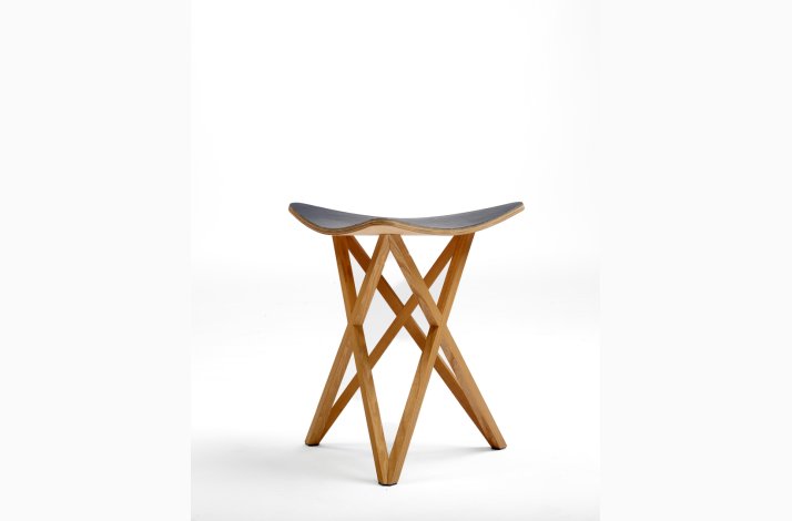 Taburet med sde skind